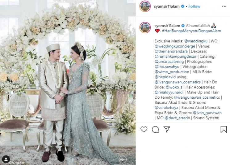 Bunga Jelitha dan Syamsir Alam (Instagram/@syamsir11alam)