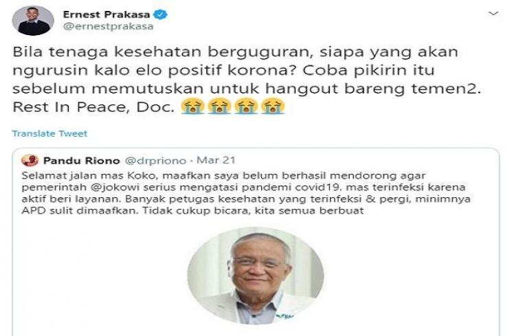 Ernest Prakasa (Twitter @ernestprakasa)