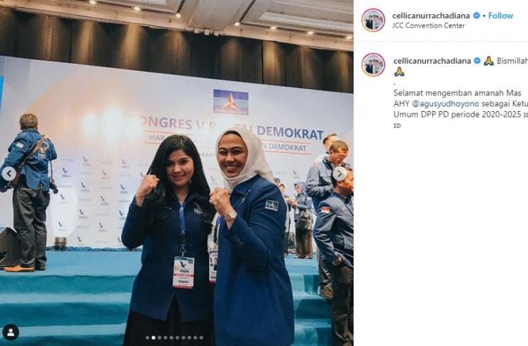 Annisa Pohan dan Cellica Nurrachadiana (Instagram/@cellicanurrachadiana)