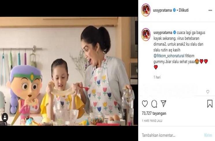 Elea jadi bintang iklan (Instagram @ussypratama)