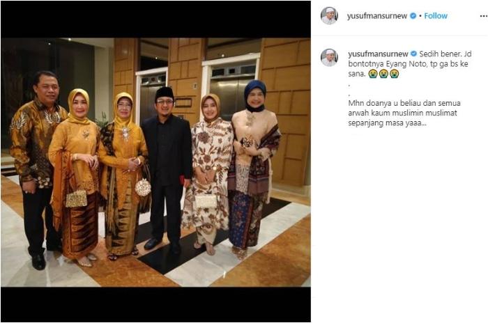 Potret akrab Ustaz Yusuf Mansur dan ibu Presiden Jokowi. (Instagram/@yusufmansurnew)