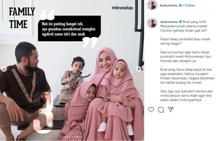 Tips anti gabut Teuku Wisnu (Instagram/@teukuwisnu)