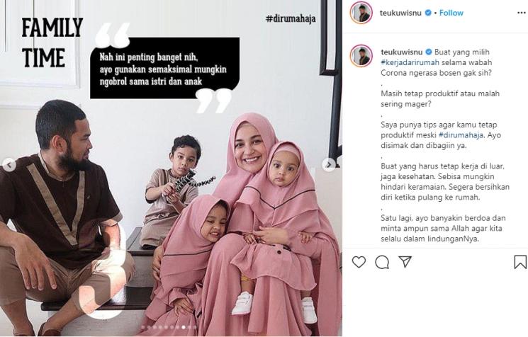 Tips anti gabut Teuku Wisnu (Instagram/@teukuwisnu)