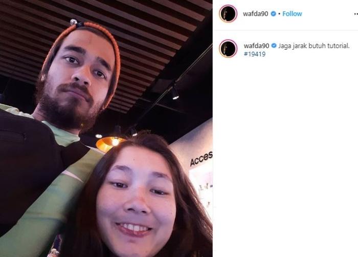 Potret mesra Wafda Saifan dan Devina Aureel. (Instagram/@wafda90)