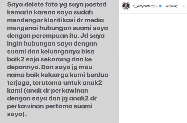 Postingan DJ Butterfly. (Instagram/@dj_kattybutterfly36)