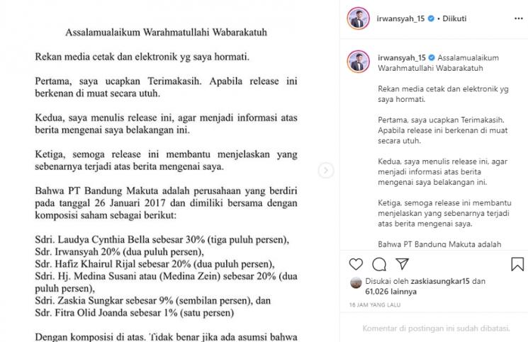 Irwansyah (Instagram/@irwansyah_15)