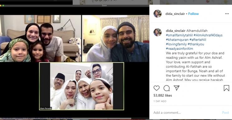 BCL tahlilan (Instagram/@dida_sinclair)