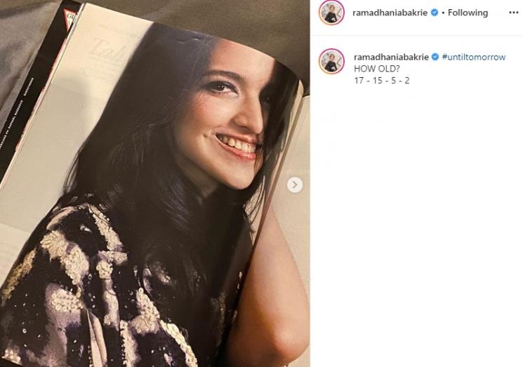 Foto Jadul Nia Ramadhani (Instagram/@ramadhaniabakrie)