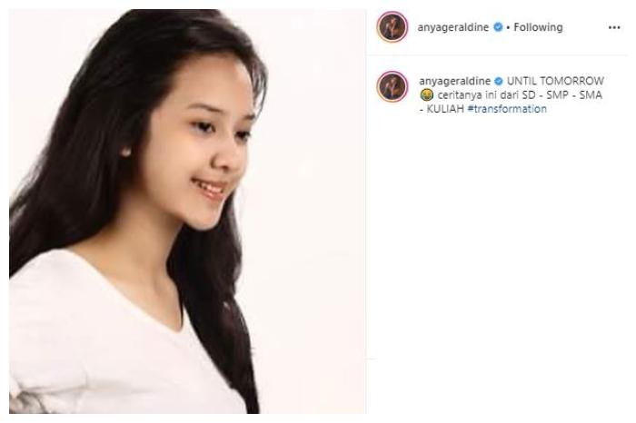 Potret transformasi Anya Geraldine. (Instagram/@anyageraldine)