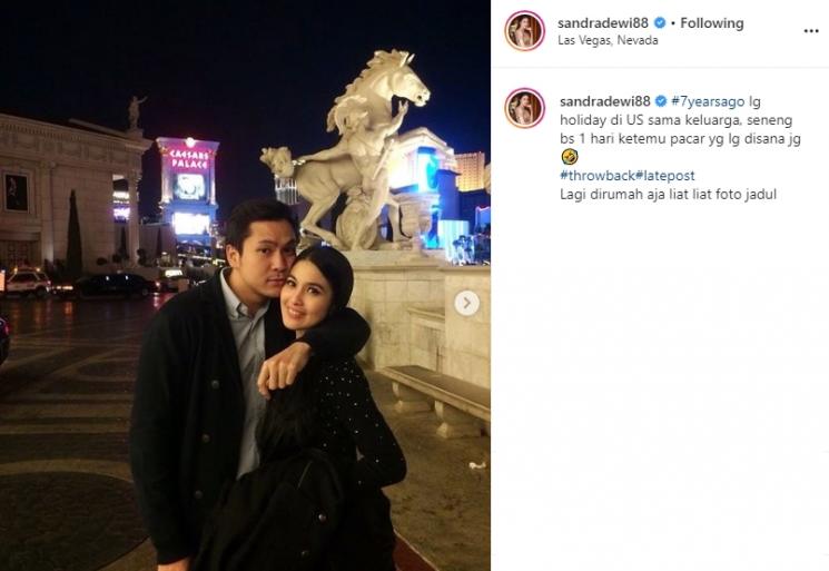 Sandra Dewi dan Harvey Moeis 7 tahun lalu (Instagram/@sandradewi88)