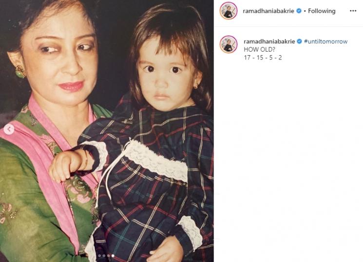 Foto Jadul Nia Ramadhani (Instagram/@ramadhaniabakrie)