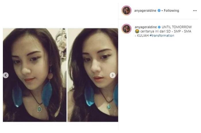 Potret transformasi Anya Geraldine. (Instagram/@anyageraldine)