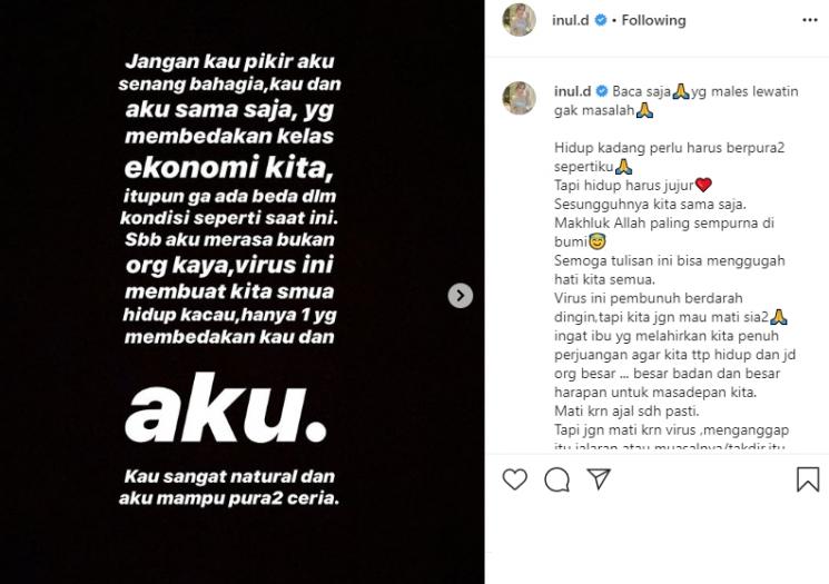 Postingan Inul Daratista (Instagram/@inul.d)