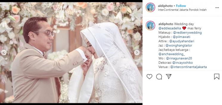omen nikah Eddies Adellia (Instagram/@aldiphoto)