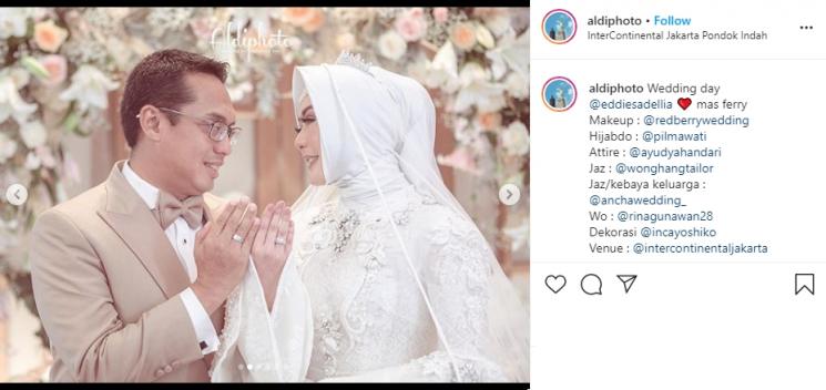omen nikah Eddies Adellia (Instagram/@aldiphoto)