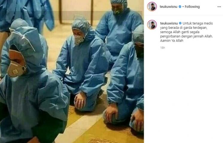 Postingan Teuku Wisnu. (Instagram/@teukuwisnu)