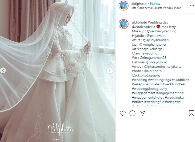 omen nikah Eddies Adellia (Instagram/@aldiphoto)