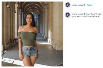 Potret seksi Maria Vania. (Instagram/@maria_vaniaa)
