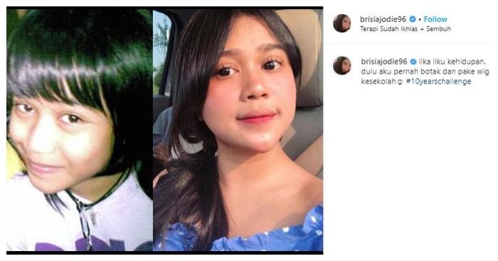 Potret transformasi Brisia Jodie. (Instagram/@brisiajodie96)