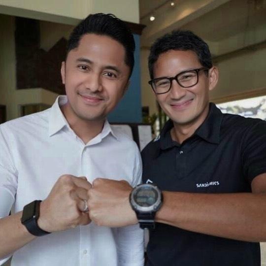 Hengky Kurniawan dan Sandiaga Uno (Instagram/@hengkykurniawan)
