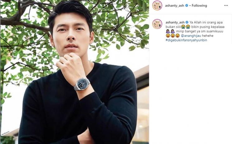 Ashanty posting foto Hyun Bin (Instagram/@ashanty_ash)