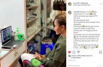 Inul Daratista akan tetap bagikan THR ke pegawainya (Instagram @inul.d)
