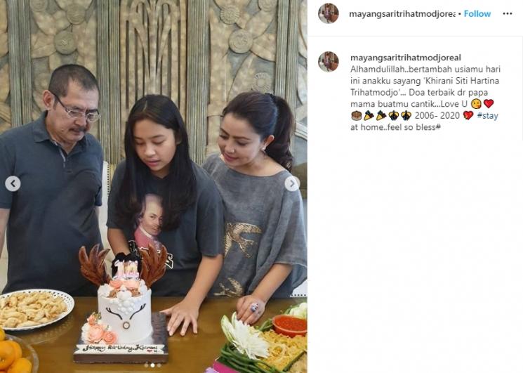 Putri Mayangsari ulang tahun (Instagram/@mayangsaritrihatmodjoreal)