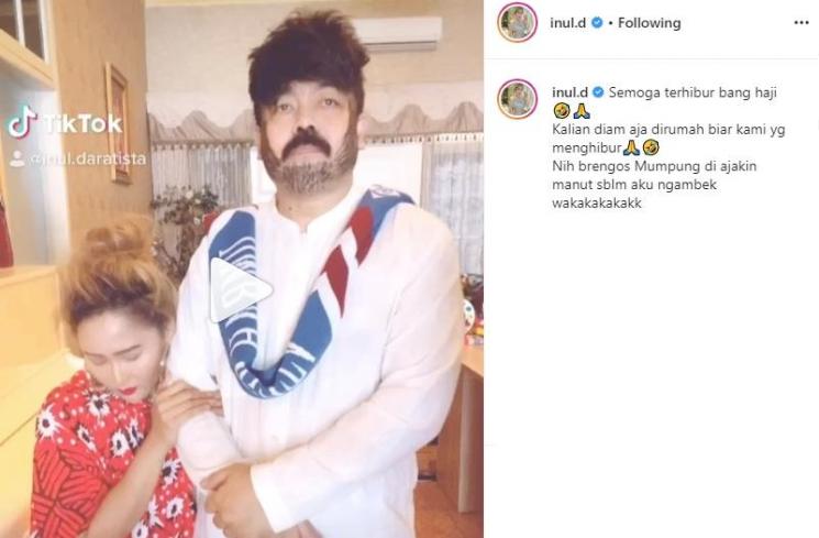 Inul Daratista dan Adam Suseno Peragakan Rhoma Irama (Instagram/@inul.d)