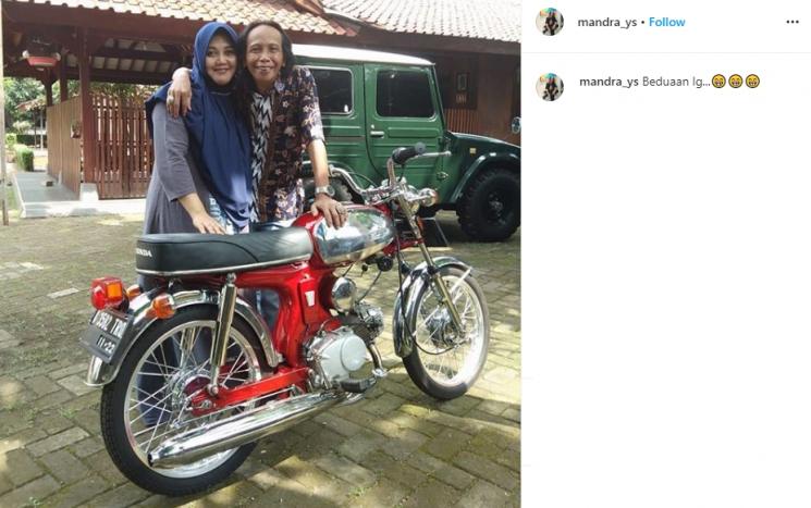 Potret mesra Mandra dan Mila Juwita Sari (Instagram/@mandra_ys)