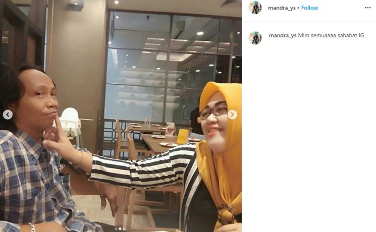 Potret mesra Mandra dan Mila Juwita Sari (Instagram/@mandra_ys)