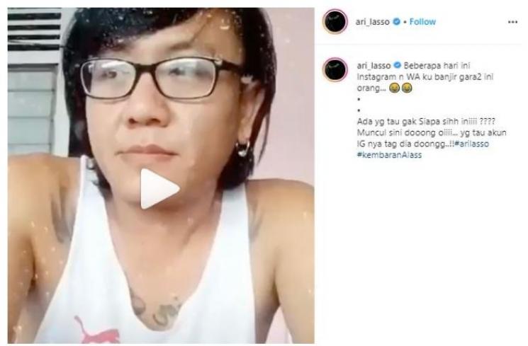Ari Lasso cari kembarannya. (Instagram/@ari_lasso)