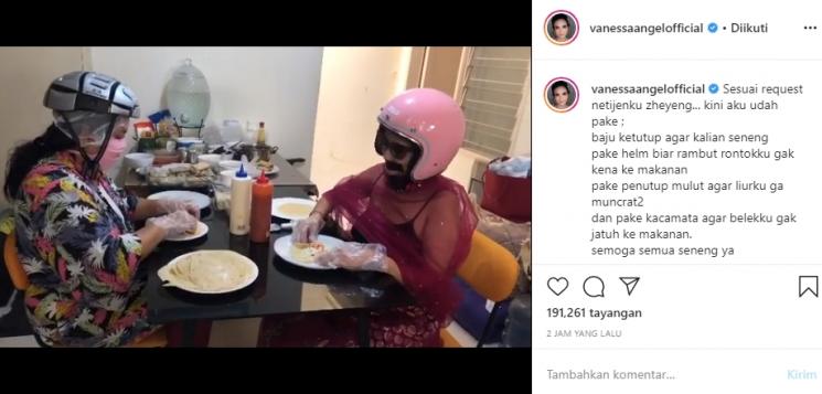 Vanessa Angel jual kebab (Instagram/@vanessaangelofficial)