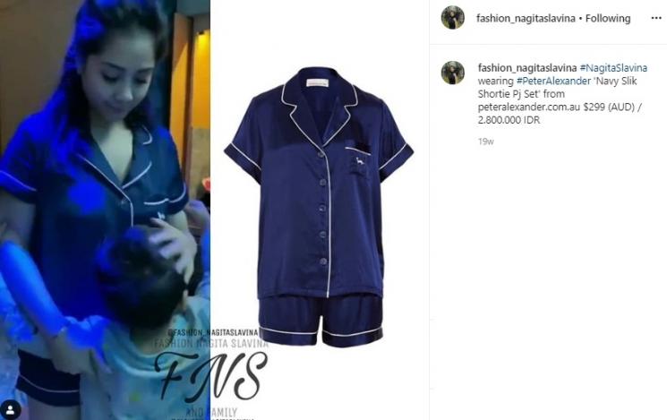 Piyama Nagita Slavina. (Instagram/@fashion_nagitaslavina)