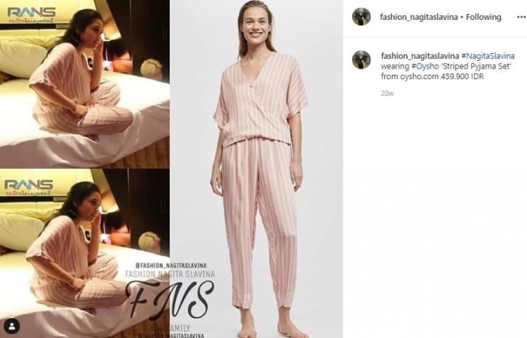 Piyama Nagita Slavina. (Instagram/@fashion_nagitaslavina)