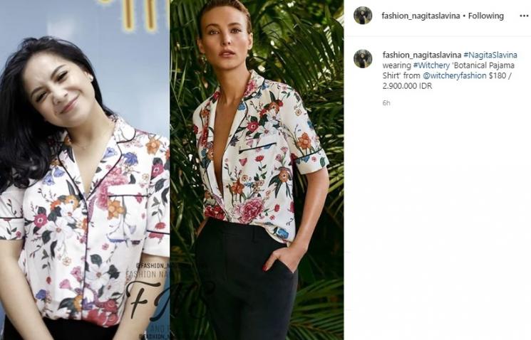 Piyama Nagita Slavina. (Instagram/@fashion_nagitaslavina)