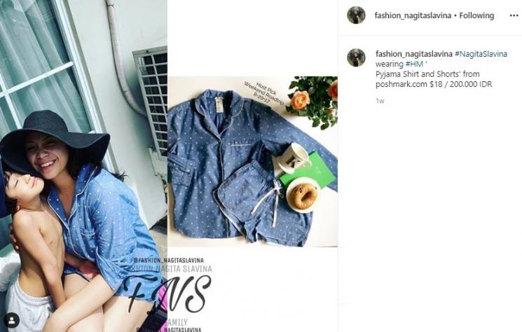 Piyama Nagita Slavina. (Instagram/@fashion_nagitaslavina)