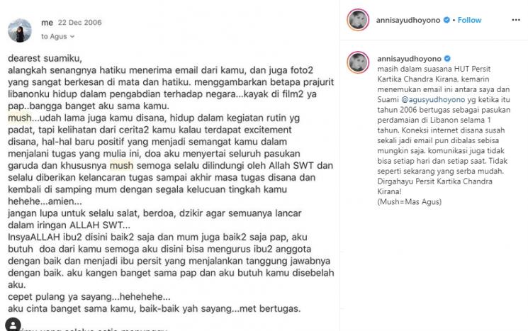 Annisa Pohan dan Agus Yudhoyono (Instagram/@annisayudhoyono)