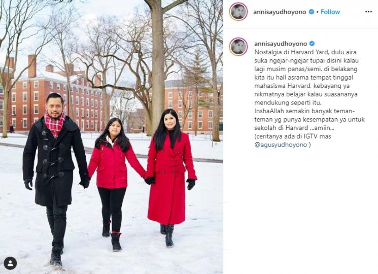 Annisa Pohan dan Agus Yudhoyono (Instagram/@annisayudhoyono)