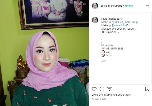Salsabillih. (Instagram/@silvia_makeuparts)