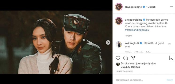Anya Geraldine dan Hyun Bin (Instagram/@anyageraldine)