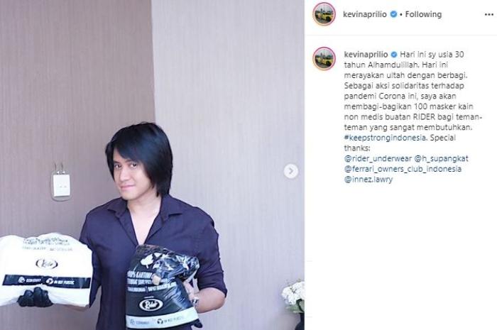 Momen ulang tahun Kevin Aprilio. (Instagram/@kevinaprilio)