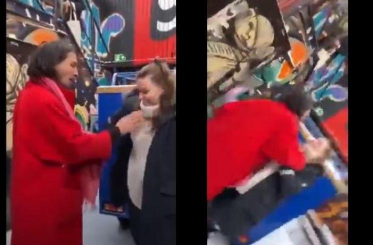 Ezra Miller cekik wanita. (Youtube/Variety)