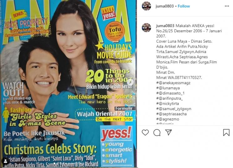 Potret seleb jadi cover majalah (Instagram/@juma0803)