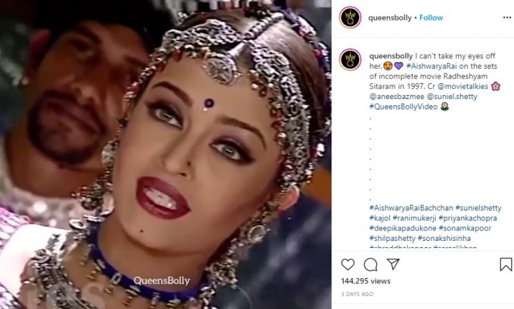 Video lawas Aishwarya Rai (Instagram/@queensbolly)