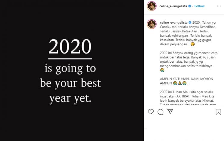 Celine Evangelista Mohon Ampun (Instagram/@celine_evangelista)