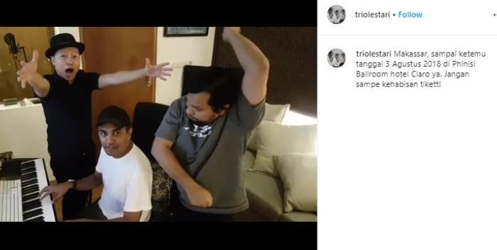 Momen kebersamaan Trio Lestari. (Instagram/@triolestari)