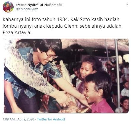 Kak Seto dan Glenn Fredly. (Twitter)