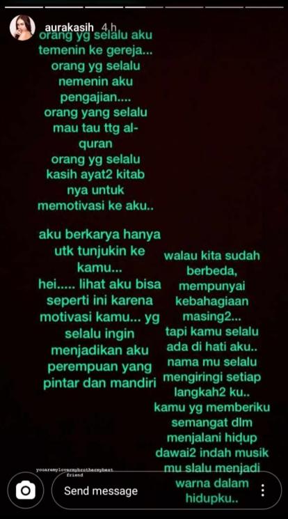 Aura Kasih kenang Glenn Fredly (Instagram/@aurakasih)