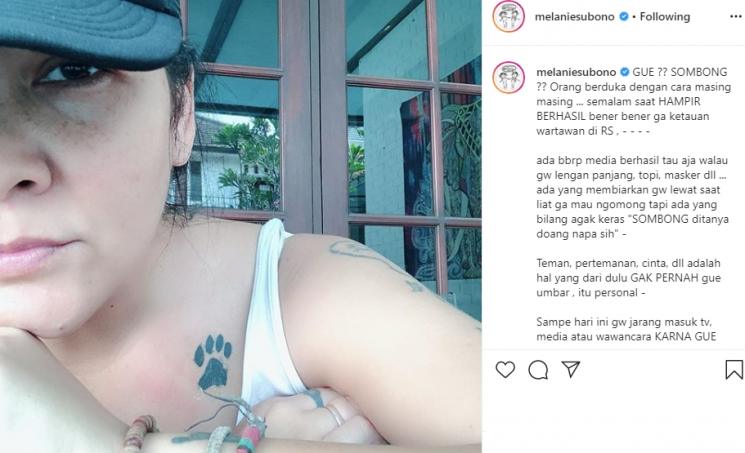 Melanie Subono ikut kehilangan Glenn Fredly (Instagram/@melaniesubono)