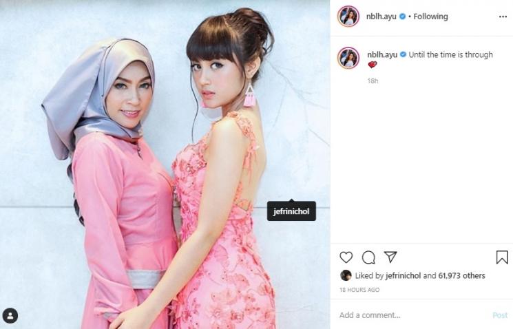 Nabilah Ayu dan ibunya. (Instagram/@nblh.ayu)